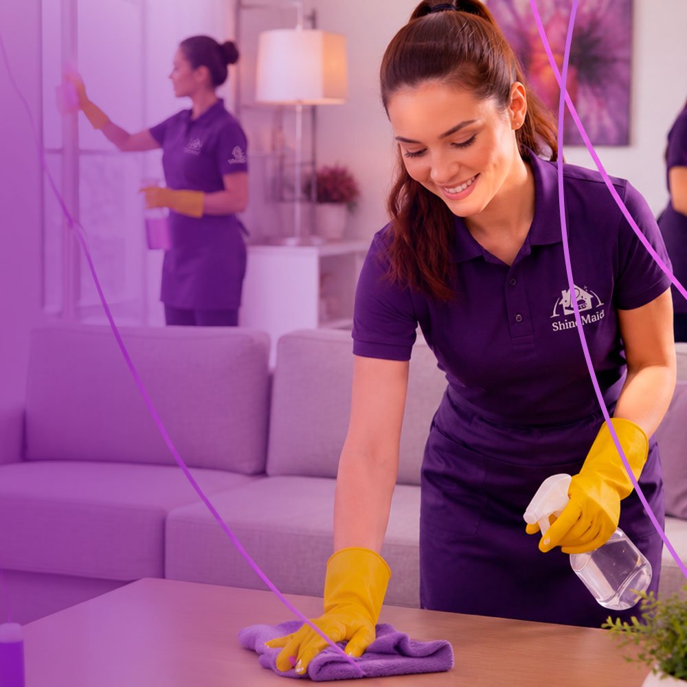 Shine Maid professional cleaning a Jacksonville home kitchen